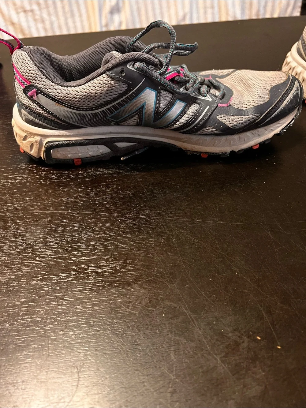 New Balance Gray Teal Sneakers with Pink Highlights SIZE 9